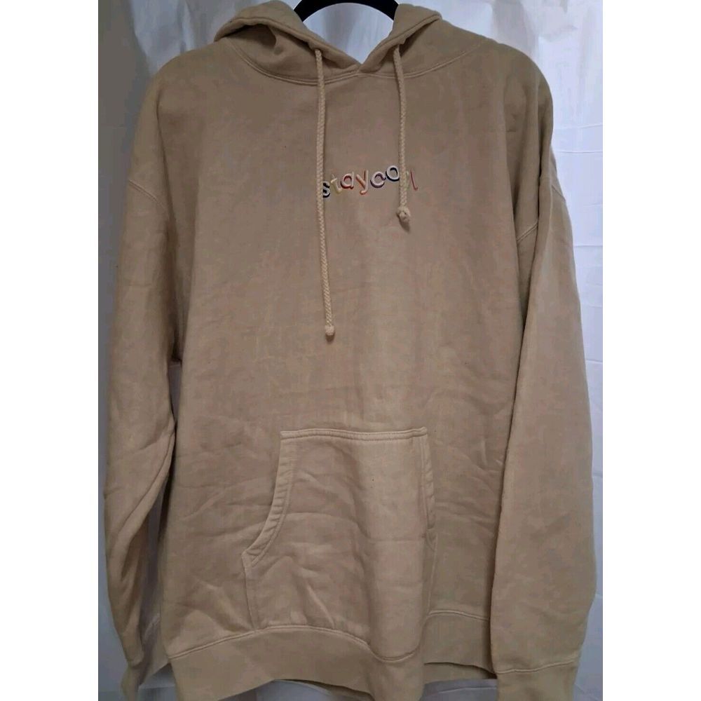 Stay Cool NYC Unisex Color Vanilla‎ Pullover Hoodie Sweatshirt Size L NEW